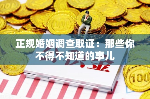 建阳正规婚姻调查取证：那些你不得不知道的事儿