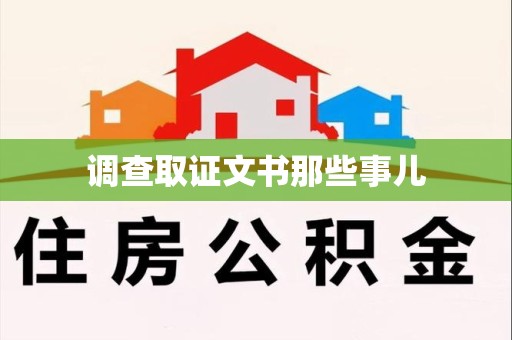 建阳调查取证文书那些事儿