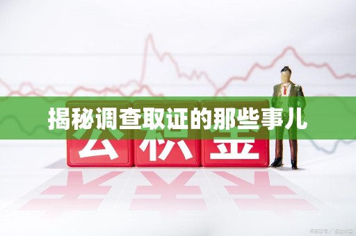 建阳揭秘调查取证的那些事儿