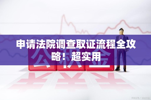 建阳申请法院调查取证流程全攻略！超实用