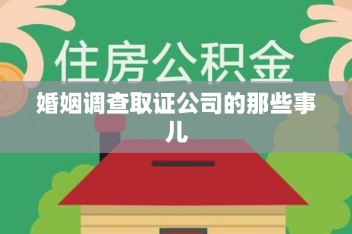 建阳婚姻调查取证公司的那些事儿
