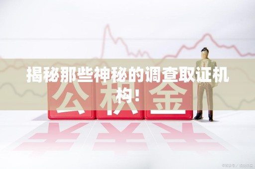 建阳揭秘那些神秘的调查取证机构！