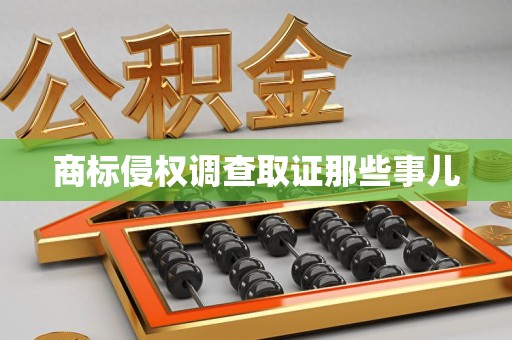建阳商标侵权调查取证那些事儿