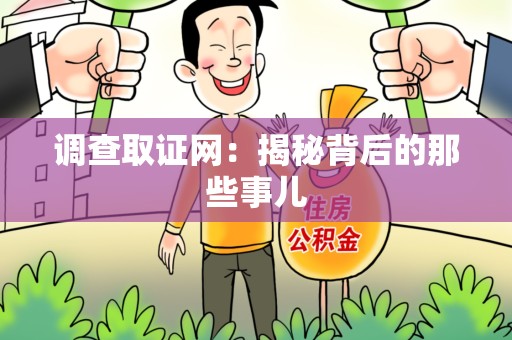 建阳调查取证网：揭秘背后的那些事儿