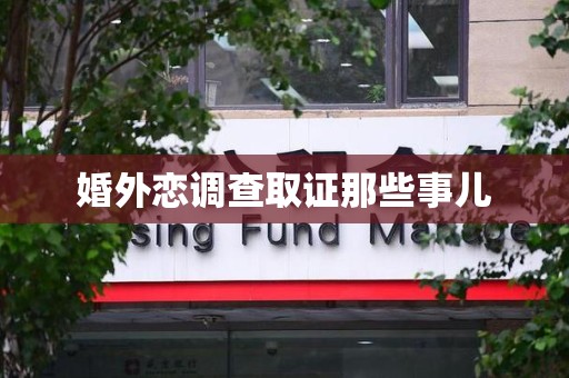 建阳婚外恋调查取证那些事儿